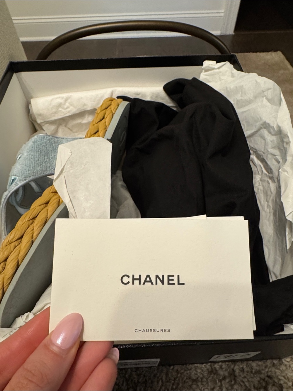 CHANEL Black Sandals (Box Shown) - Picture 8 of 8